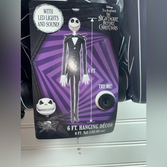 The Nightmare Before Christmas hanging decor Jack with LED Lights and sounds - Picture 5 of 6
